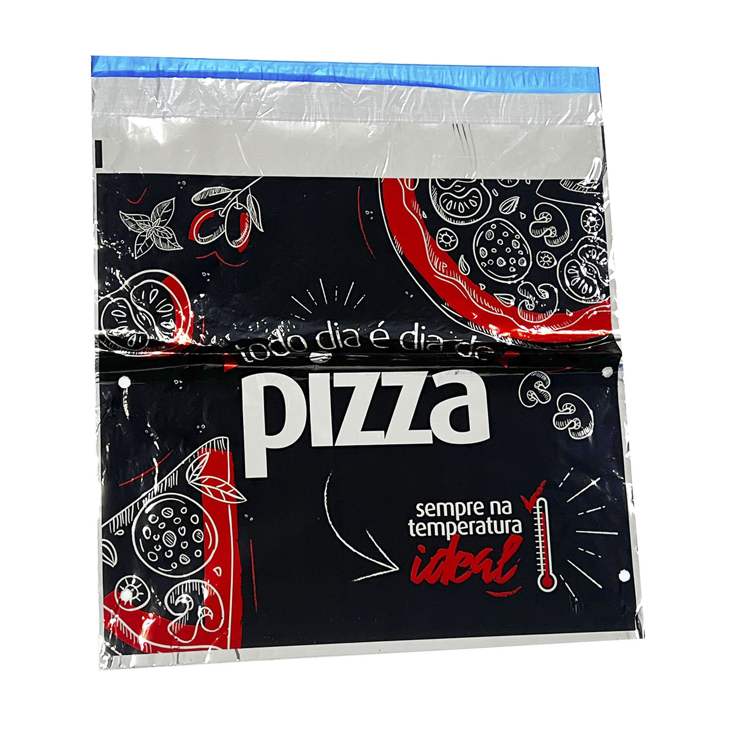 Embalagem Térmica Envelope Metalizado p/ Pizza (45 x 51 cm) - 200 Unidades