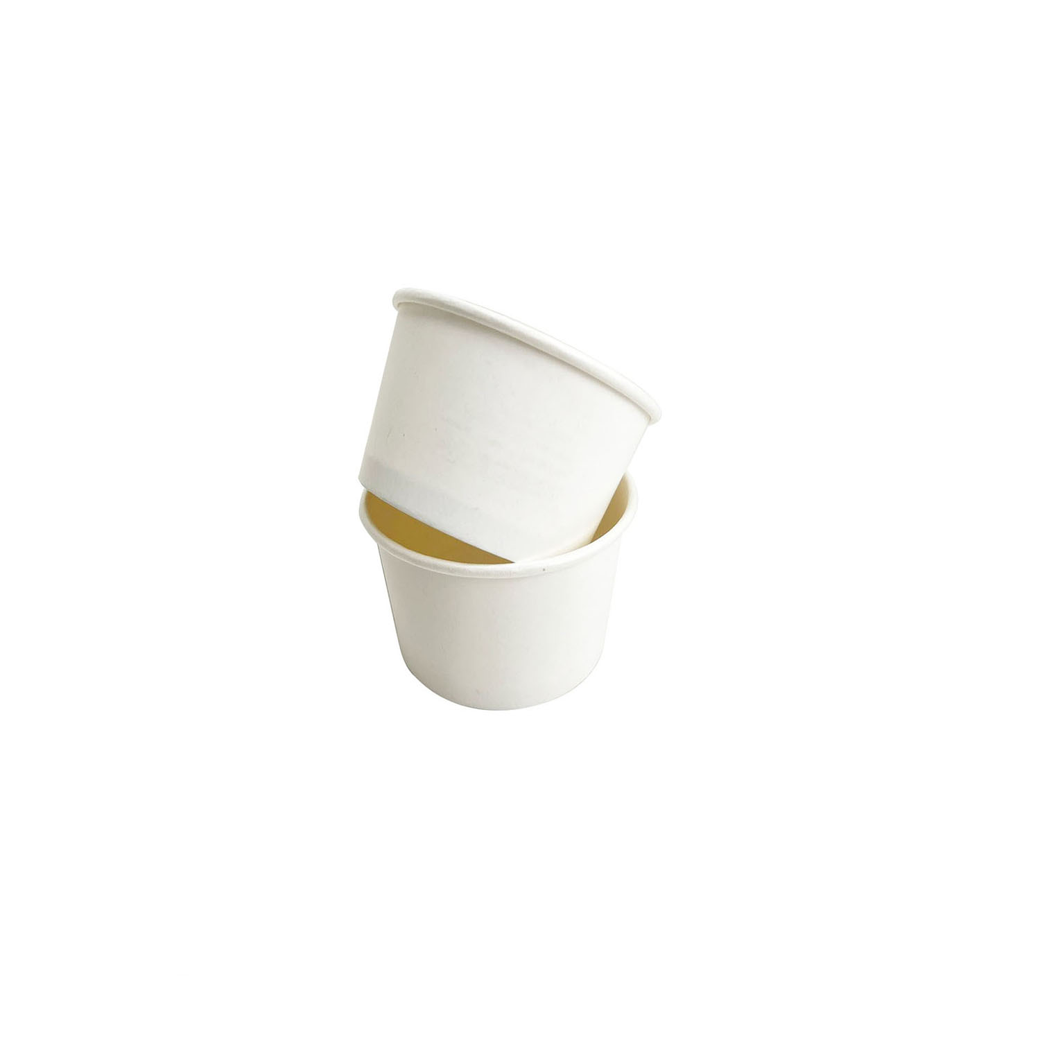 Pote Branco de Papel Biodegradável 150ml s/ tampa - 1500 unidades