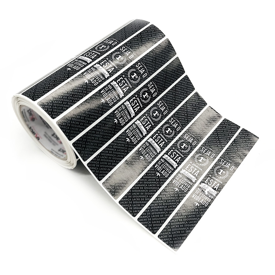 Lacre de Segurança Retangular Preta (2,5 x 19,5 cm) - 1000 unidades