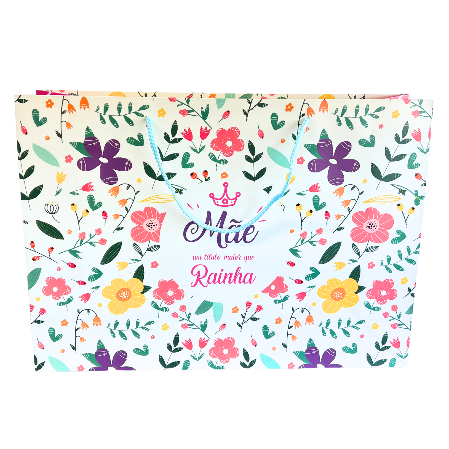 Sacola Presente Dia das Mães Horizontal G (42 x 12 x 30 cm) - 12 unidades sortidas