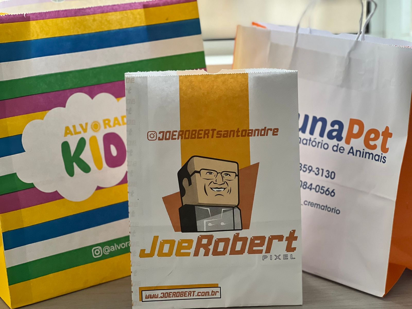 Sacola Kraft Branca 90gr Personalizada