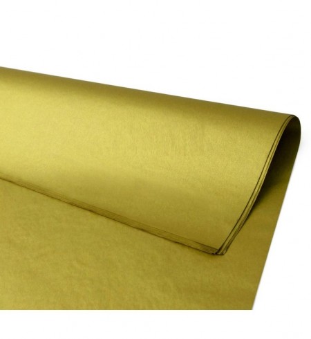 Papel Seda (48x60 cm) Ouro - Pcte 20 unid