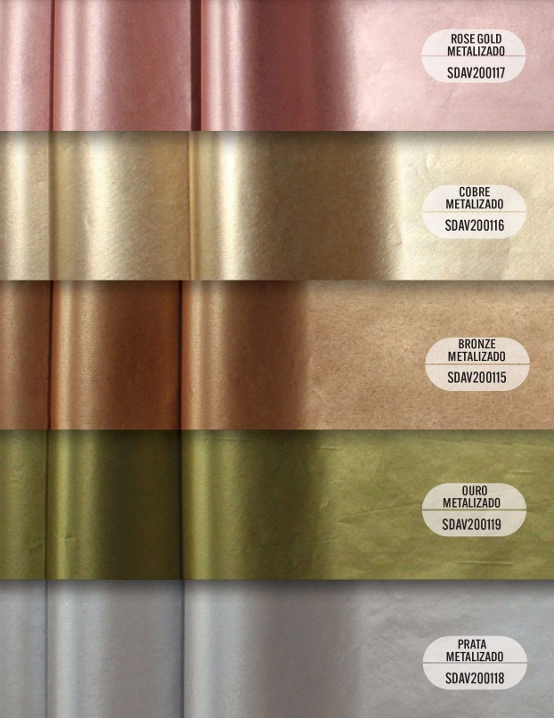 Papel Seda (48x60 cm) Ouro - Pcte 20 unid