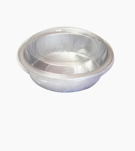 Marmitex de Alumínio wyda Redonda SW718 c/ Tampa Pet 718 ml- 50 unidades