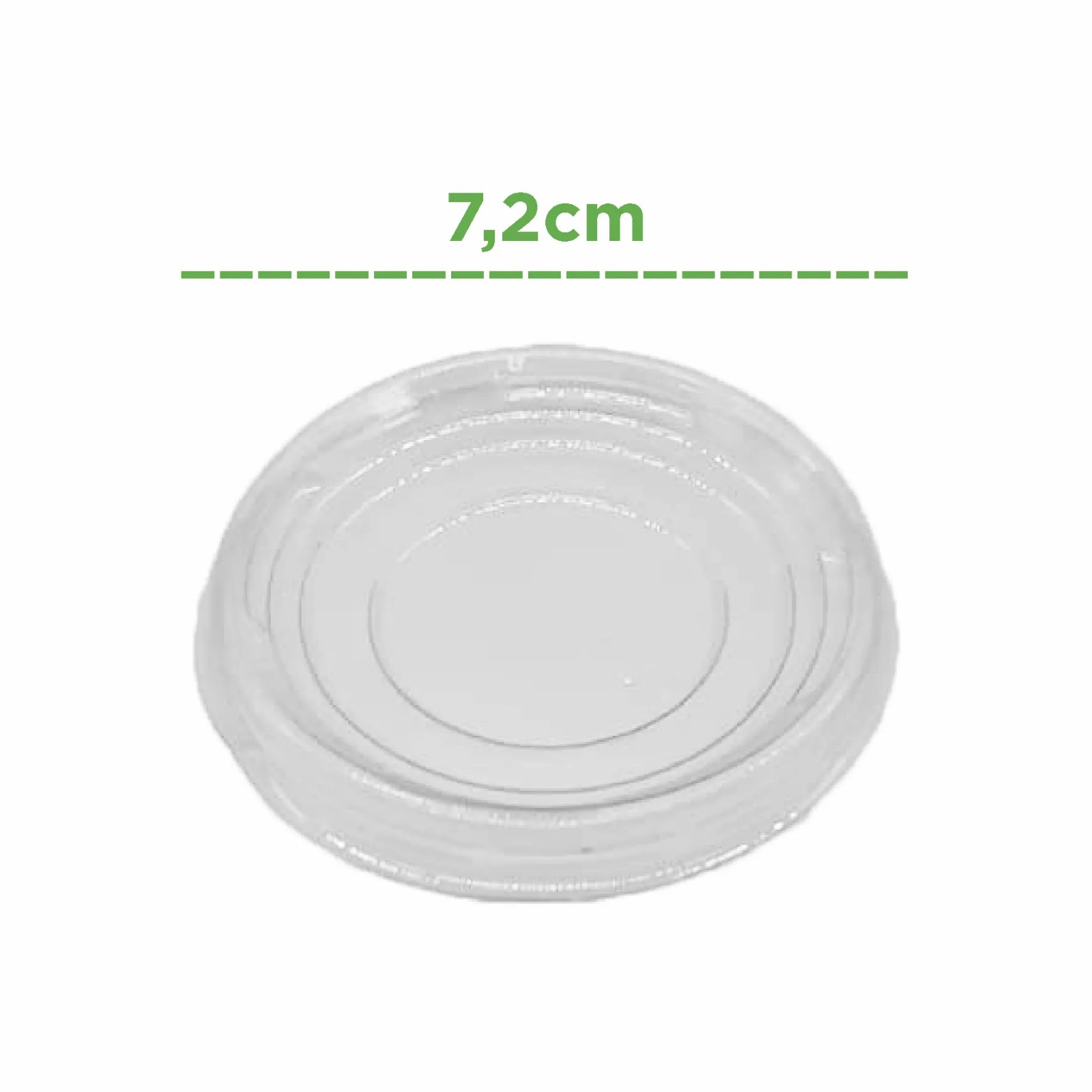 Tampa PET para pote de 100ml / 150ml - 500 unidades