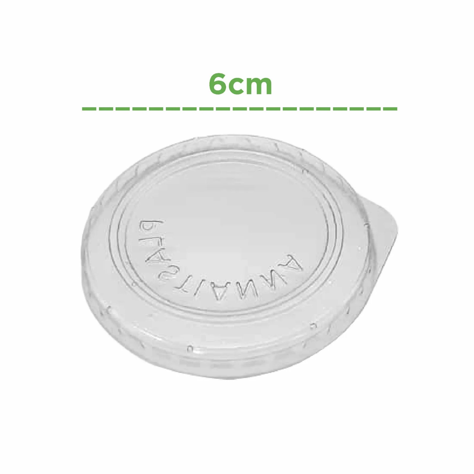 Tampa PET para pote de 60ml - 500 unidades