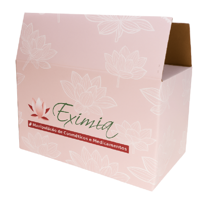 Caixa Correios / E-commerce empastada (30 x 20 x 20 cm) fechamento c/ fita Personalizada