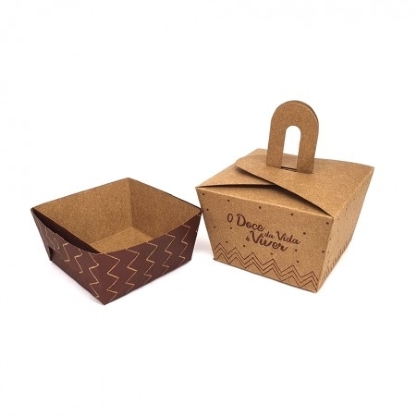 Embalagem Forneável Dolce Box (9 x 9 x 7 cm) Personalizada