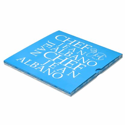 Embalagem gaveta para chocolate quebra-quebra fechada com destaque na arte