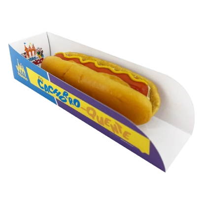 Embalagem para Hot Dog (22 x 6 x 5 cm) Personalizada