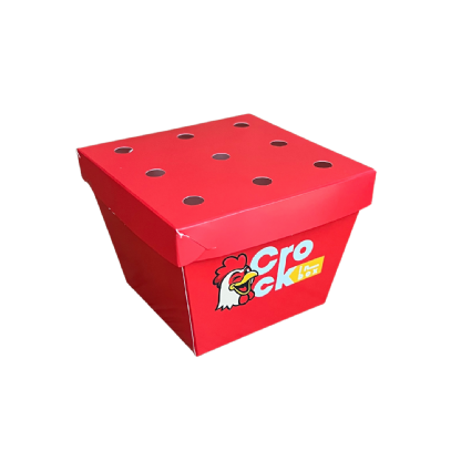 Balde Fechado para Frango Frito G (13 x 13 x 13 cm) Personalizado