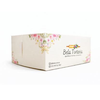 Embalagem Bolo (20 x 20 x 9,5 cm) Personalizada