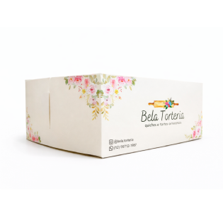 Embalagem Bolo (20 x 20 x 9,5 cm) Personalizada