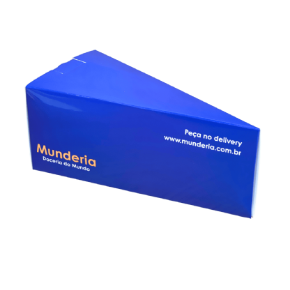 Embalagem Bolo Fatia c/ Berço (16,5 x 8 x 7 cm) Personalizada