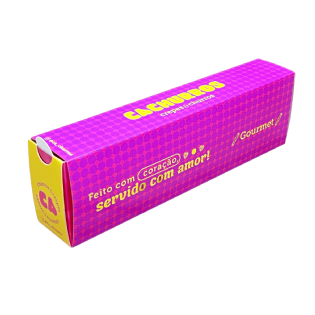 Embalagem para Churros Delivery Gourmet (20 x 3,5 x 6 cm) Personalizada
