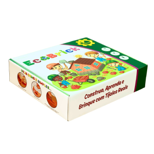 Embalagem empastada personalizada 29 x 25 x 7 cm para e-commerce.