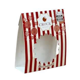 Embalagem de papel triplex personalizada com visor para bombons e mini pães de mel â Multicaixasnet.