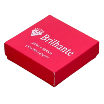 Embalagem Tampa e Fundo para Semi Joias (7 x 7 x 2 cm) Personalizado
