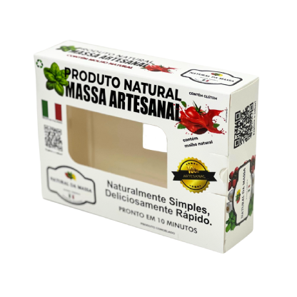 Embalagem Para Refrigeração de Massas (17,5 x 4,5 x 12,5 cm) Personalizada