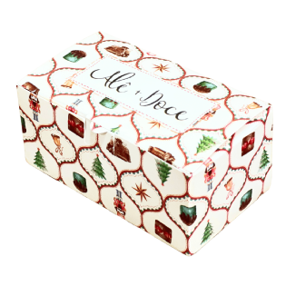 Embalagem para 02 Brigadeiros (9 x 5 x 4 cm) Personalizada