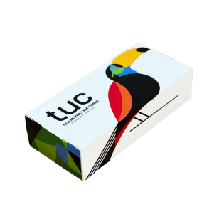 Embalagem para óculos personalizada 16,5x7,5x4cm com design colorido de tucano â Multicaixasnet