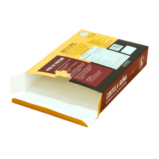 Caixa personalizada para produtos refrigerados e congelados com travas de segurança.