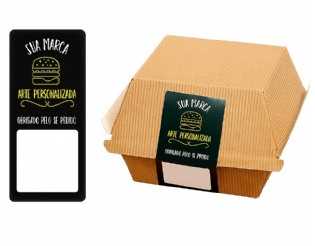 Lacre adesivo (10 x 4 cm) 2 cores Personalizado