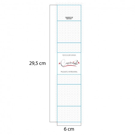 Cinta para o Bolo Forneável 100g caseirinhos Feito Com Amor - 100 unidades