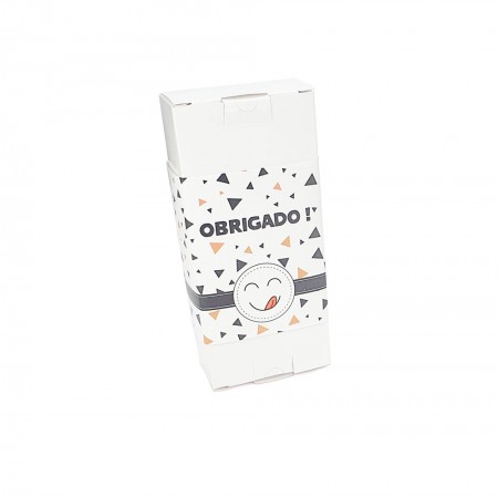 Cinta Multiuso Barra chocolate (25 x 10 cm) Obrigado! - 100 unidades