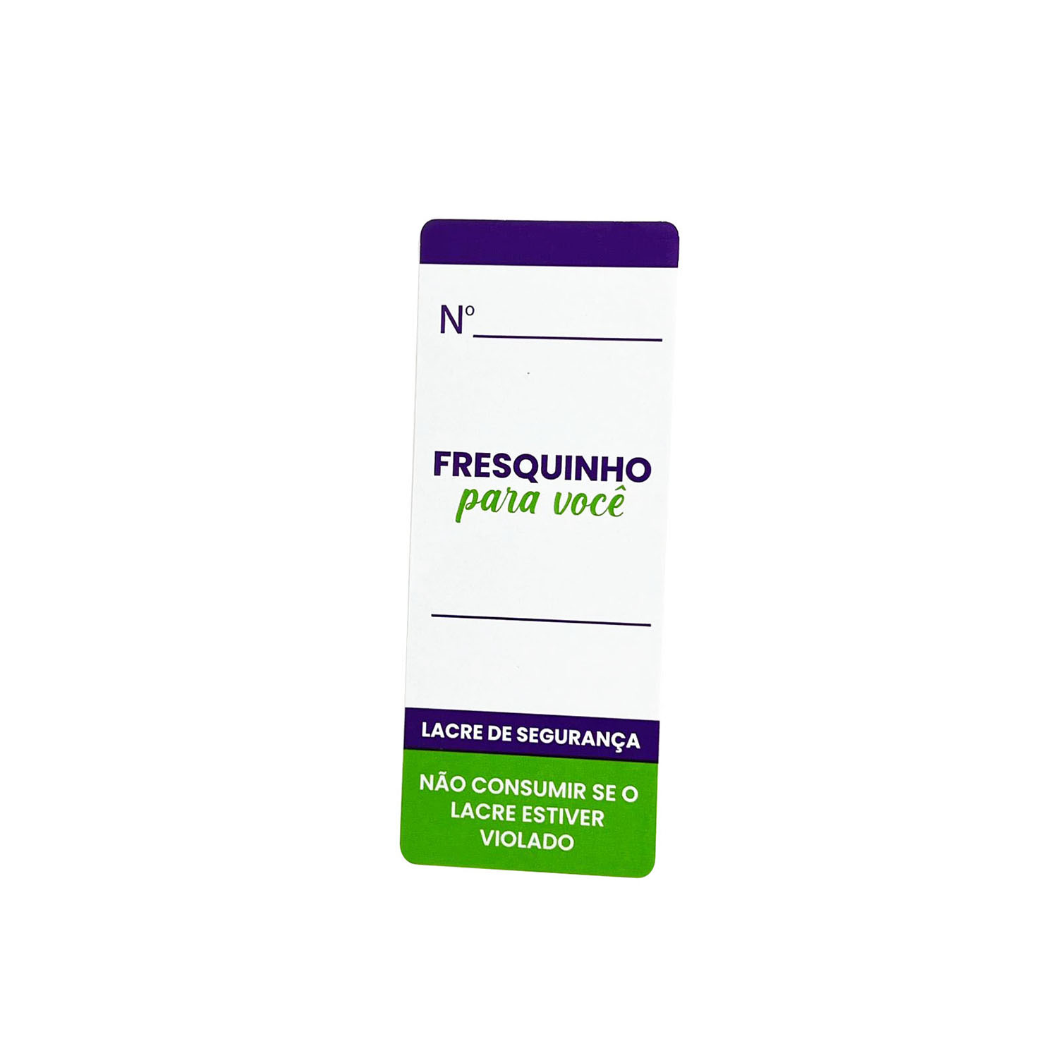 Etiqueta Adesiva Lacre de Segurança Retangular (10 x 4 cm) Fresquinho - 1 Mil Unidades