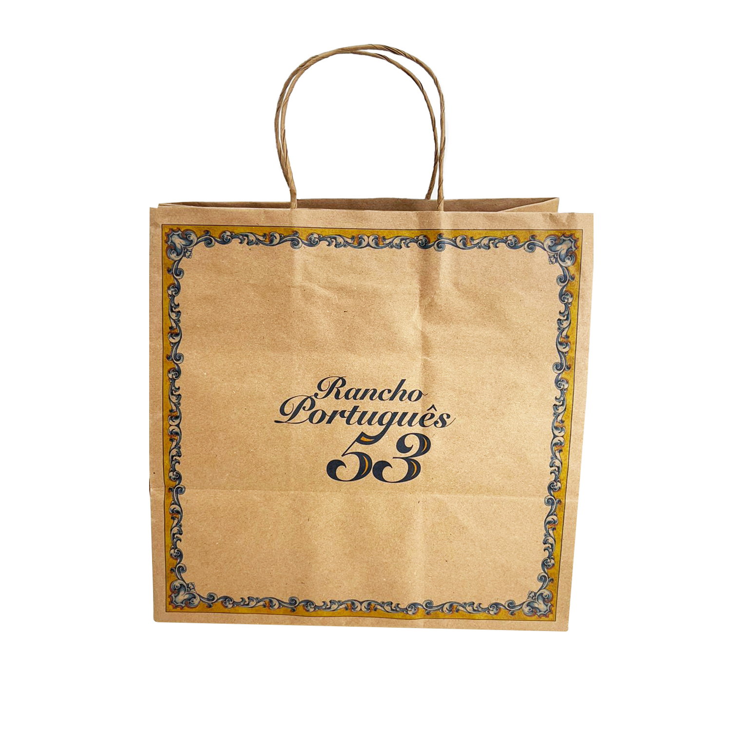 Sacola Kraft 110grs G (32 x 19 x 32 cm) - 50 Unidades (Venda Somente p/ Lojas rede Rancho 53)
