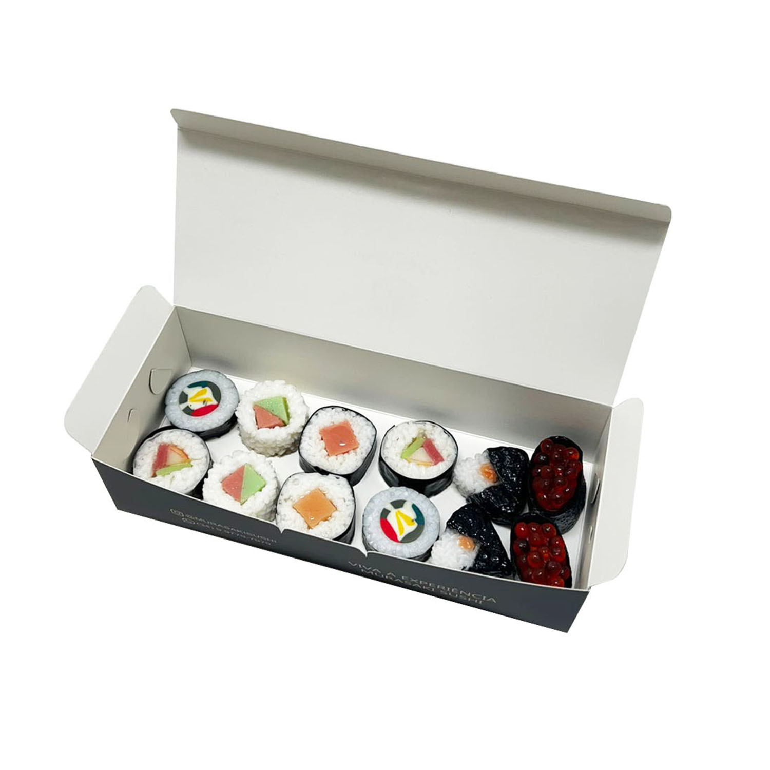 Embalagem para Sushi e Combinados (20,7 x 7,3 x 5 cm) Personalizado