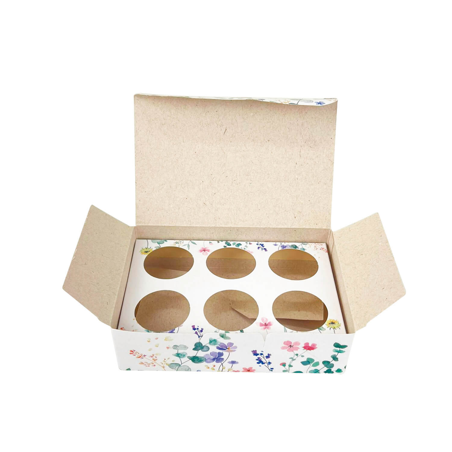 Caixa Brigadeiro p/ 6 doces (13 x 9 x 4 cm) c/ berço Para Você - 100 unidades