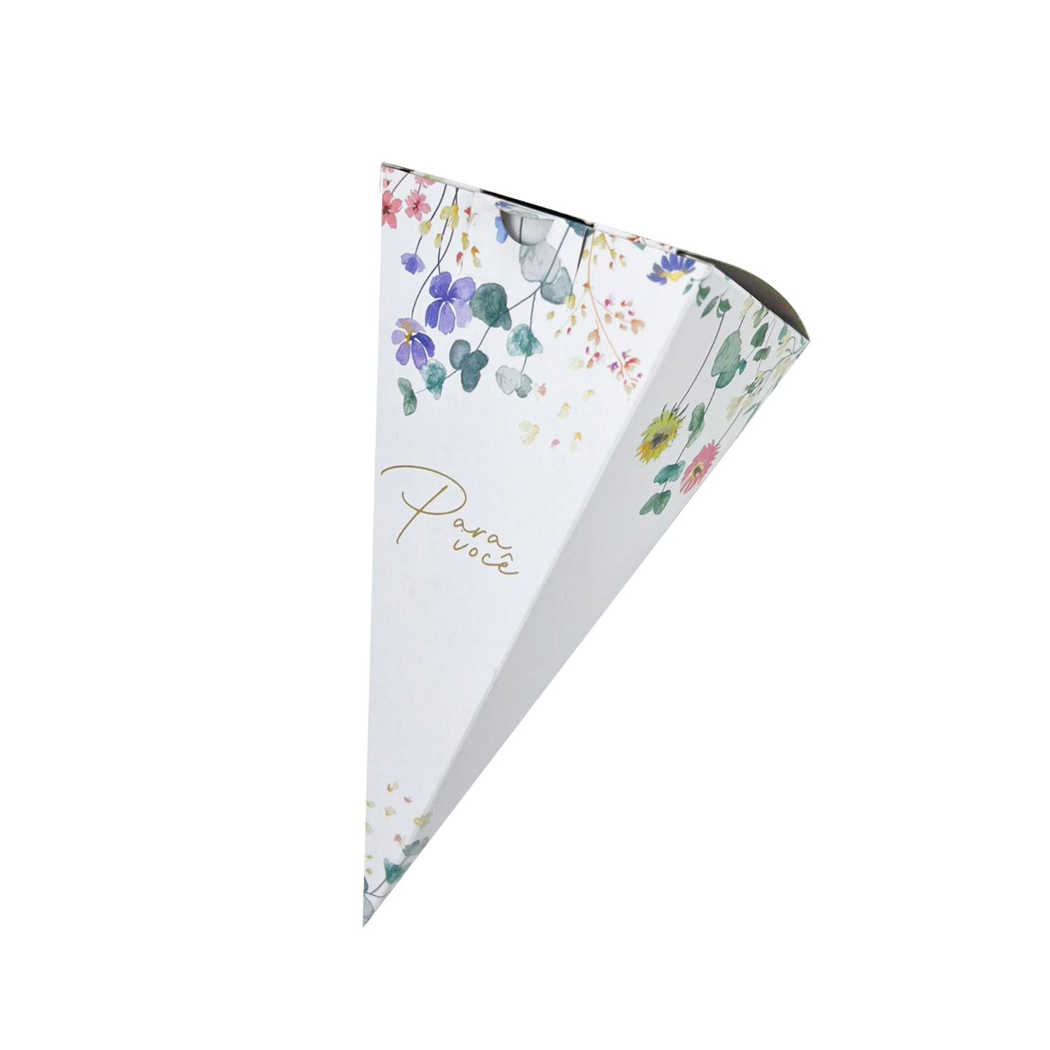 Embalagem Cone Trufado (7,5 x 17 cm) - 100 unidades