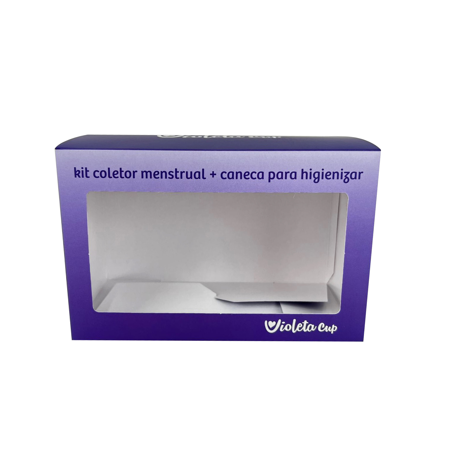 Embalagem pata Kit Coletor Mentrual (16,5 x 9 x 10,5 cm) Personalizada