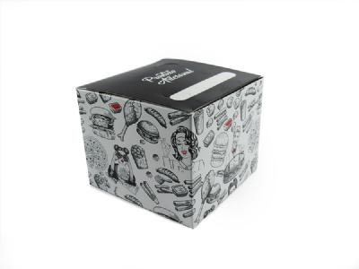 Embalagem Lanche Gourmet Plus Artesanal (12,5 x 12,5 x 10 cm) - 100 Unidades