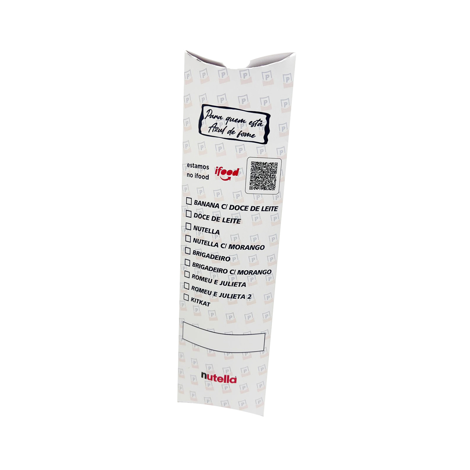 Embalagem Pizza Envelope Wrap (8 x 2,5 x 25 cm) Personalizada