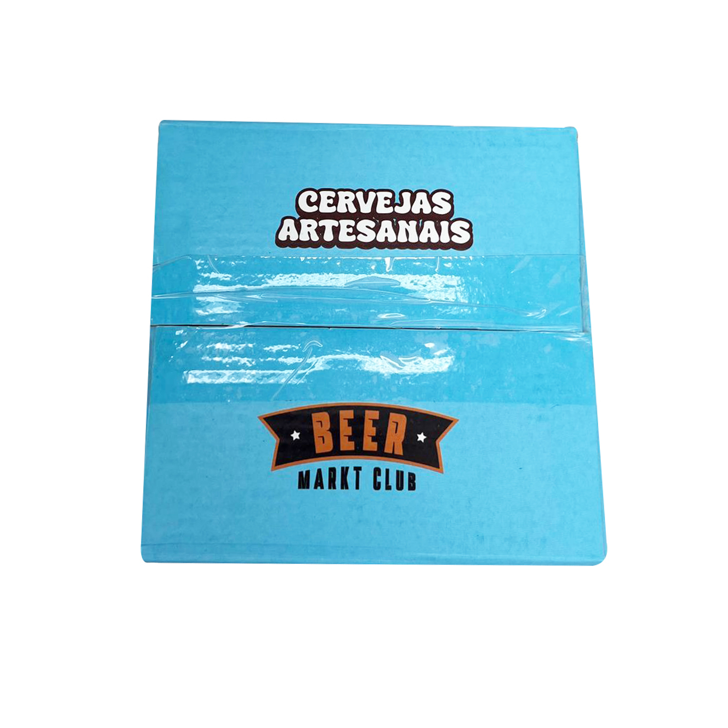 Caixa empastada p/ 4 latas (13,5 x 13,5 x 16 cm) Personalizada