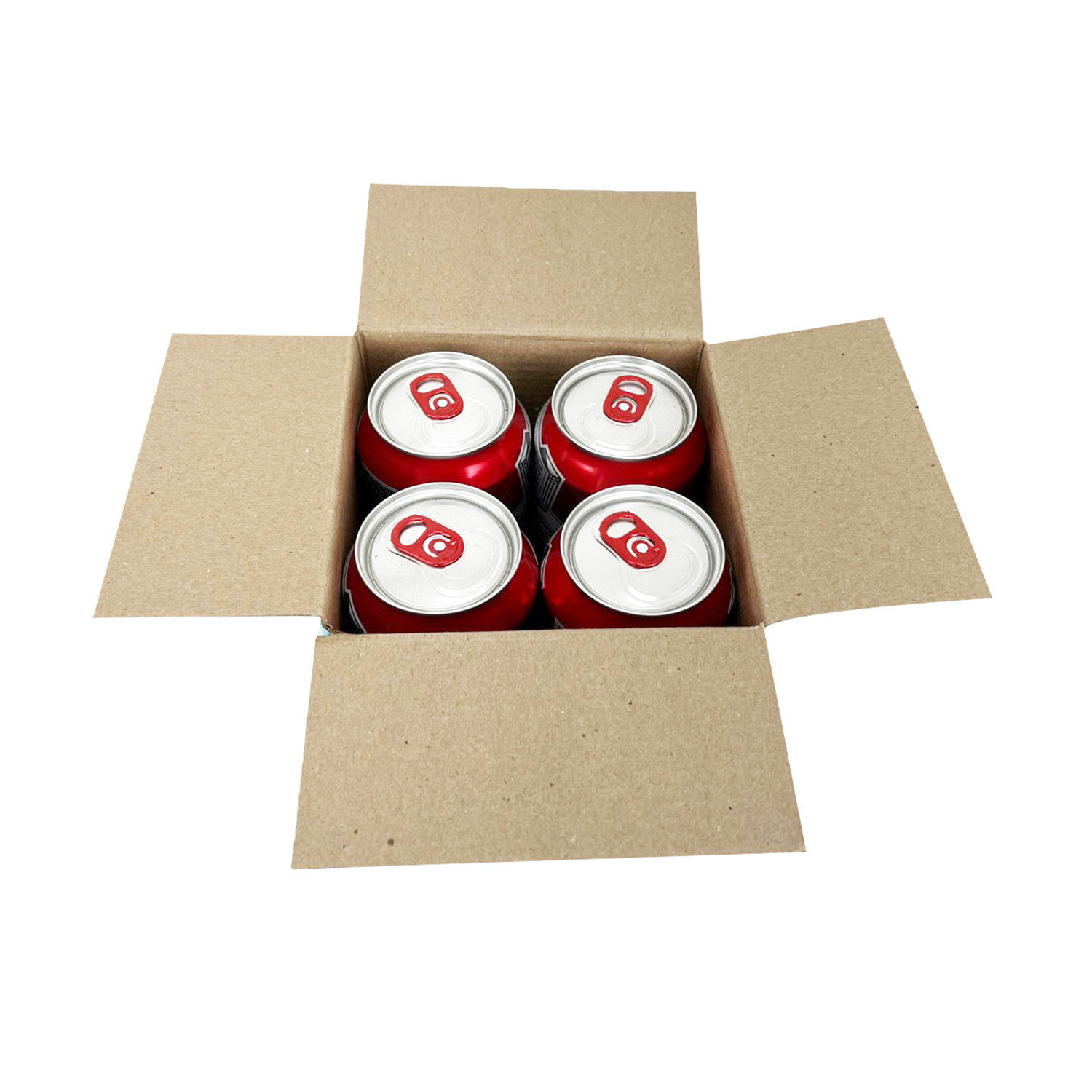 Caixa empastada p/ 4 latas (13,5 x 13,5 x 16 cm) Personalizada