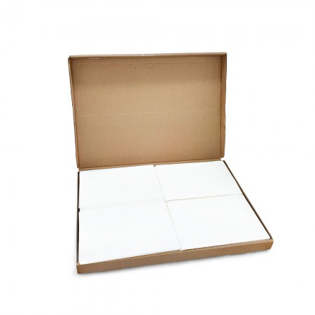 Papel Antigordura para Alimentos (14 x 20 cm) Lisa Branca – 2mil folhas
