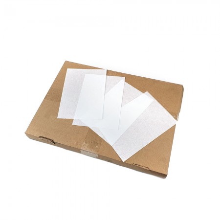 Papel Antigordura para Alimentos (14 x 20 cm) Lisa Branca – 2mil folhas