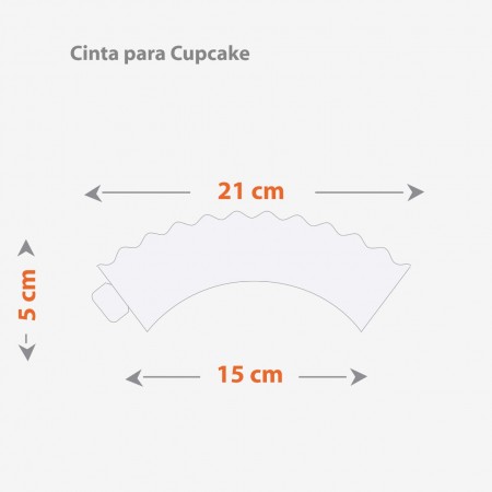 Cinta para Cupcake Natal Boas Festas - 100 unidades