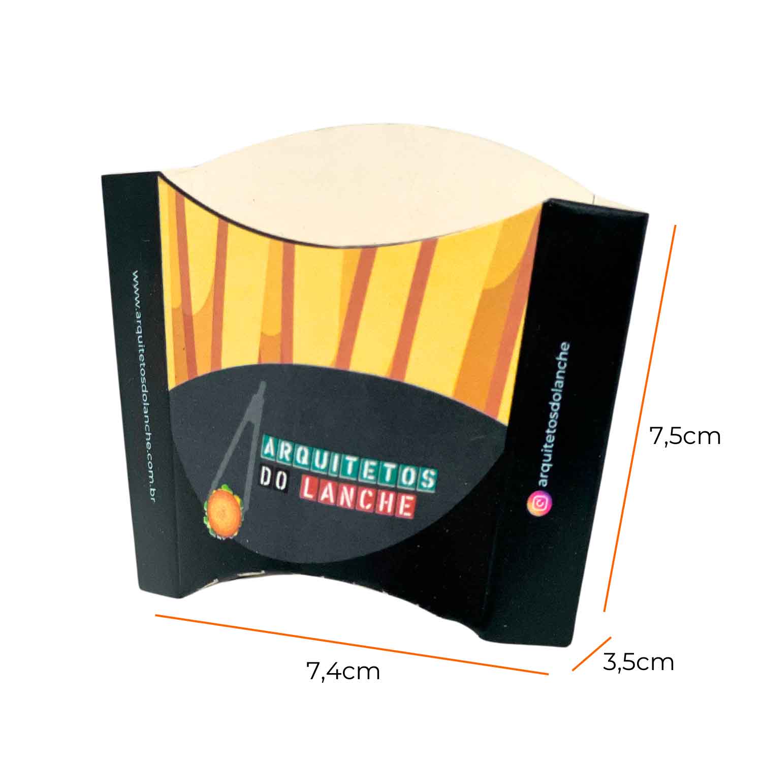 Embalagem p/ batata Fritas tipo Mc P (60-80grs) Personalizada