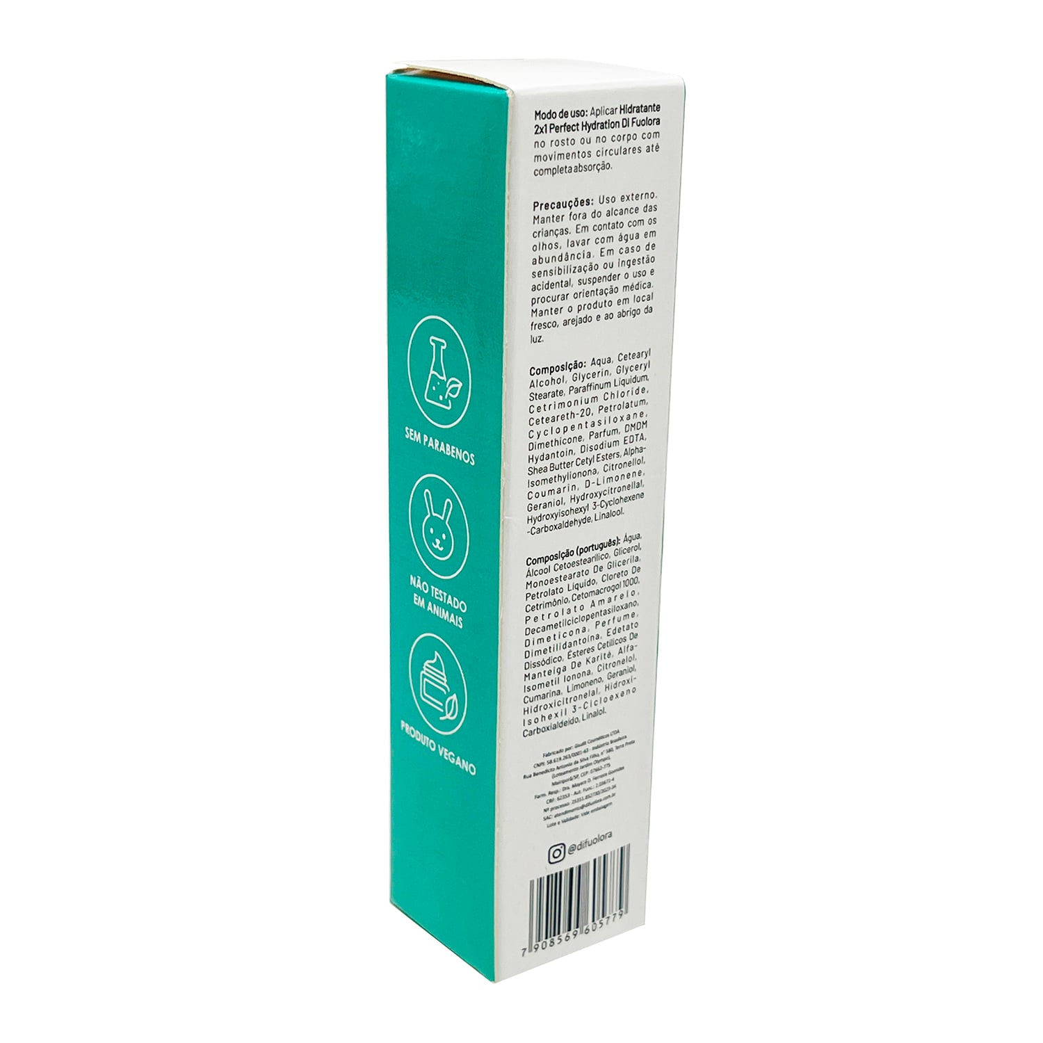 Embalagem para Perfume (3,3 X 3,3 X 14,6 cm) Personalizada