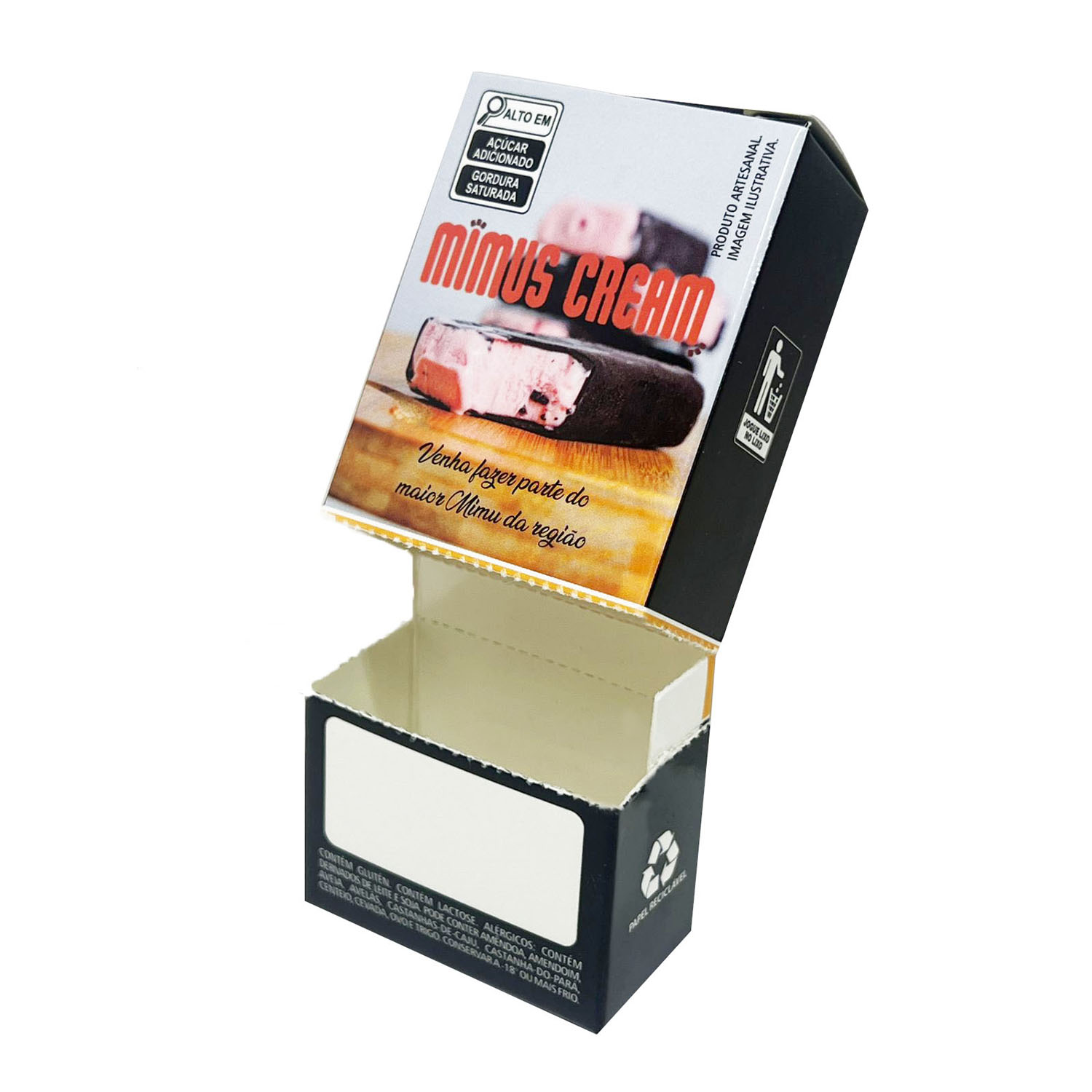 Embalagem para Picolé c/ Laminação externa e interna (5 X 2,7 X 10 cm) Personalizada