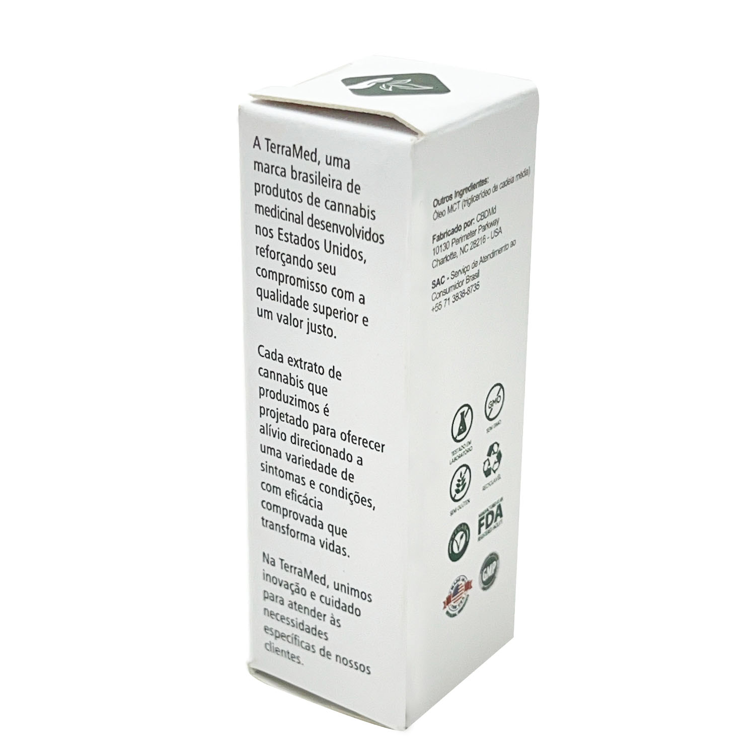 Embalagem para Óleo (2,6 x 2,6 x 8cm) Personalizada