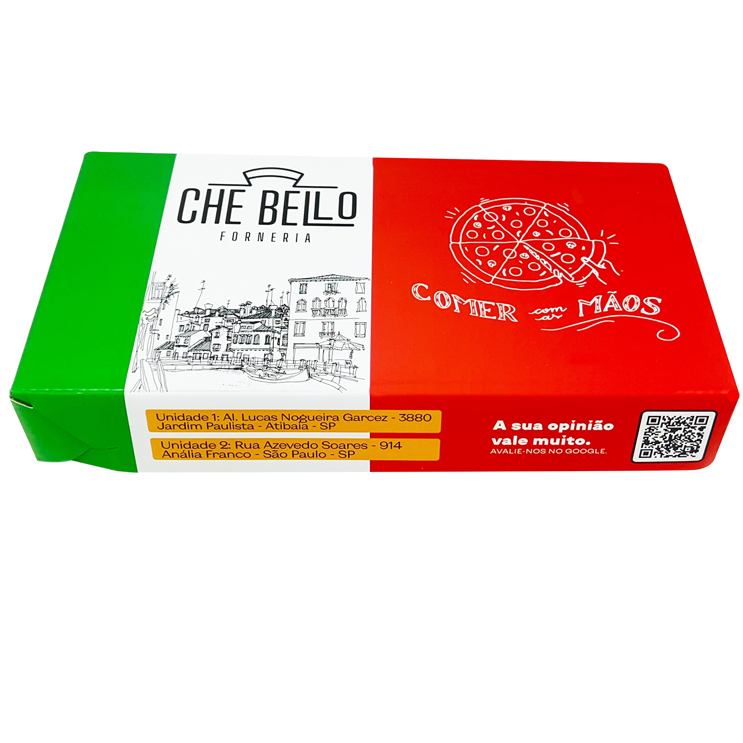 Caixa empastada tampa e fundo Panino (25 x 14 x 4 cm) Personalizada