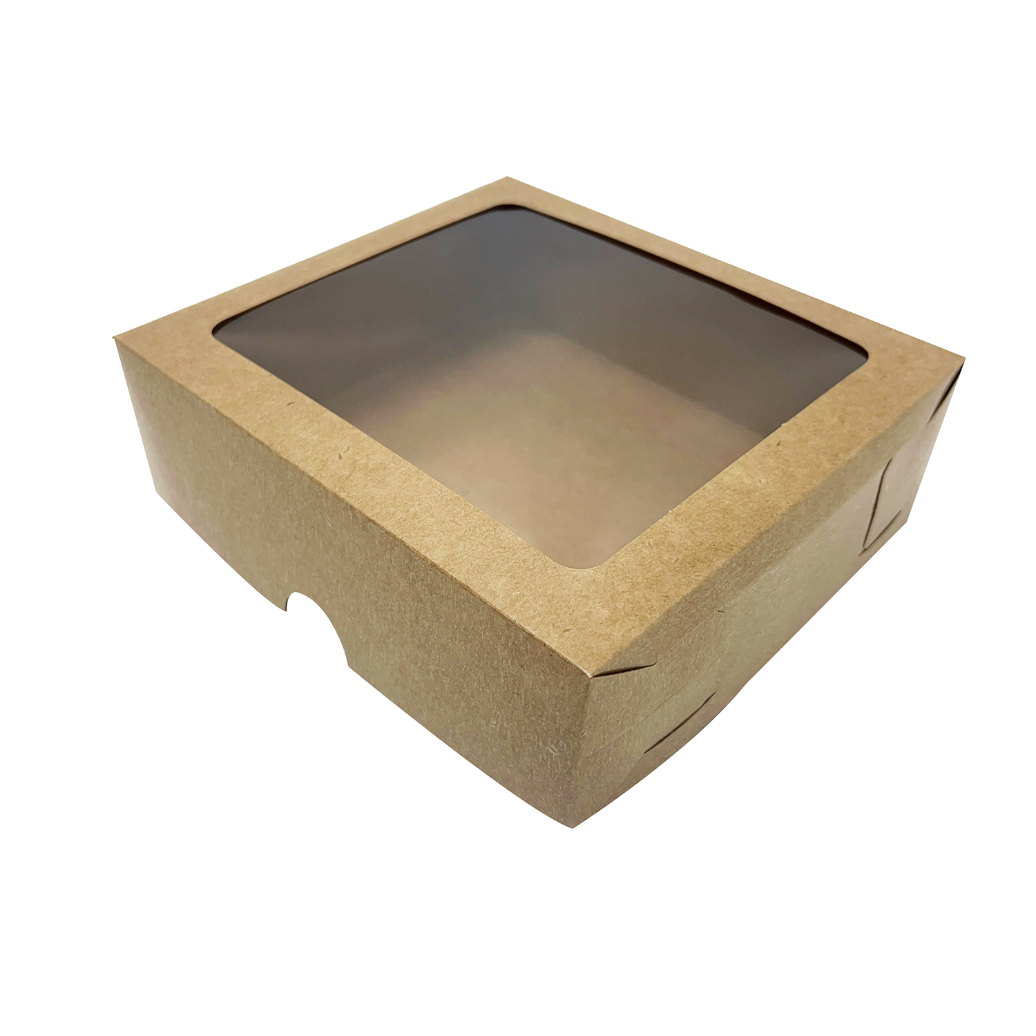 Embalagem Kraft Tampa e fundo c/ Visor Acetato e Laminação interna (20 x 18 x 6 cm) - 50 unidades