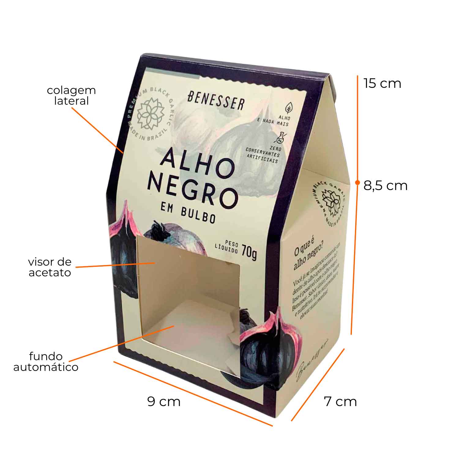 Embalagem Multiuso para Biscoitos (9 x 7 x 15 cm) Personalizada