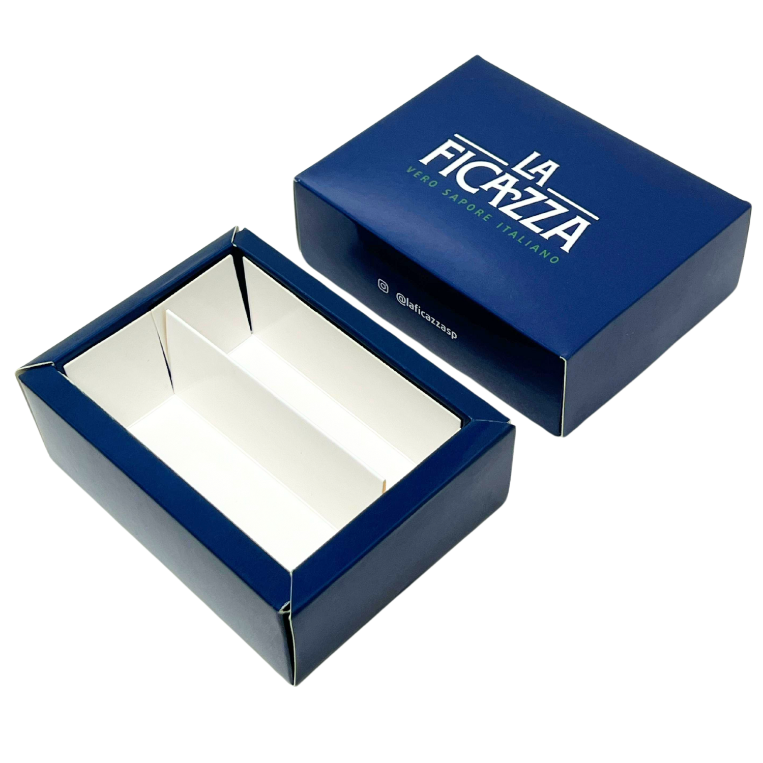 Embalagem para 02 Canollis (12,4 x 9,4 x 4,2 cm) Personalizada